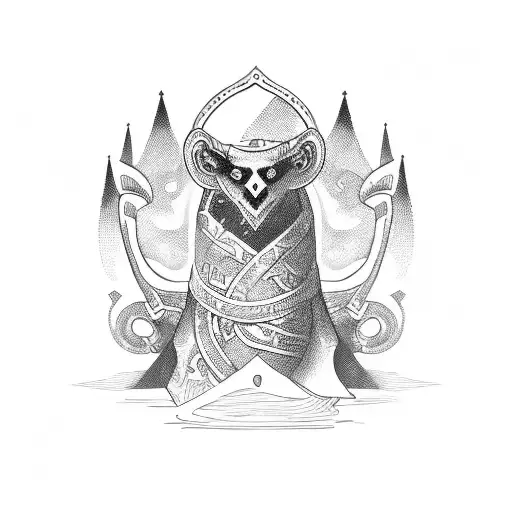 Ancient Scrolls with poems written on it tattoo design idea