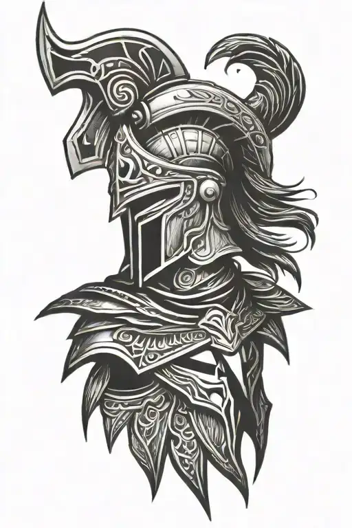 Spartan tattoo design idea