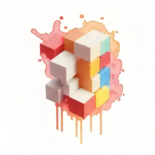 Lego brick tattoo design idea