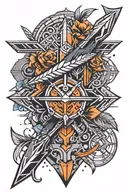 Arrow tattoo design idea