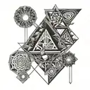 alchemy arsenic tattoo design idea