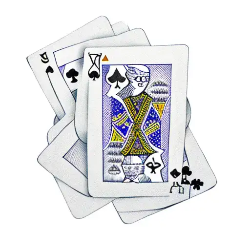 deck of cards tattoo design idea