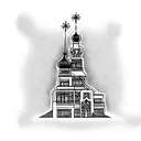 five-story building from Russia tattoo design idea