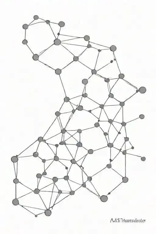 Lsd dmt thc molecule constellation tattoo design idea