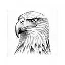 bald eagle tattoo design idea