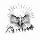 bald eagle tattoo design idea
