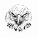 bald eagle tattoo design idea