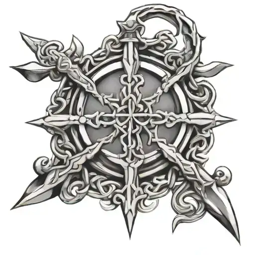 celtic anchor freedom canada  tattoo design idea