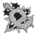 celtic anchor freedom canada  tattoo design idea