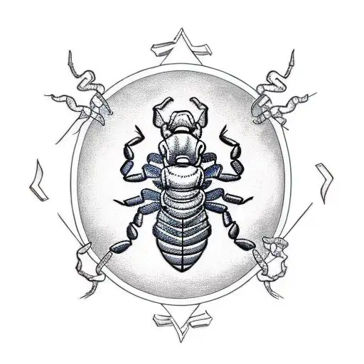 3D Scorpion  tattoo design idea
