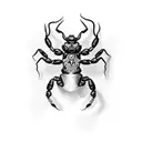 3D Scorpion  tattoo design idea