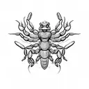 3D Scorpion  tattoo design idea