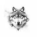 sigma wolf tattoo design idea