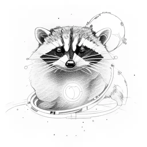 armband sloar system, racoon astraunaut, light bulb tattoo design idea