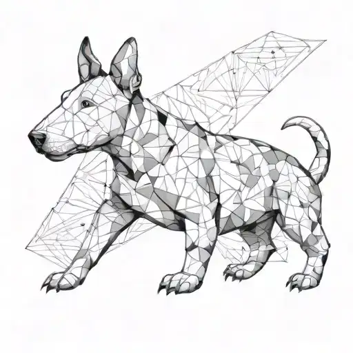 English Bull Terrier tattoo design idea