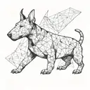 English Bull Terrier tattoo design idea