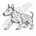 English Bull Terrier tattoo design idea