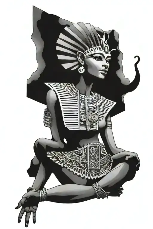 ancient egypt tattoo design idea