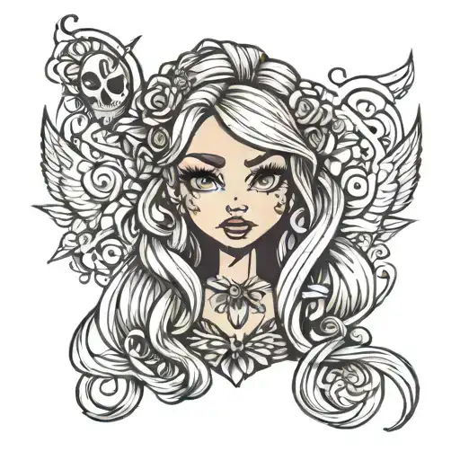bratz tattoo design idea
