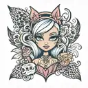 bratz tattoo design idea