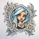 bratz tattoo design idea
