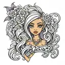 bratz tattoo design idea