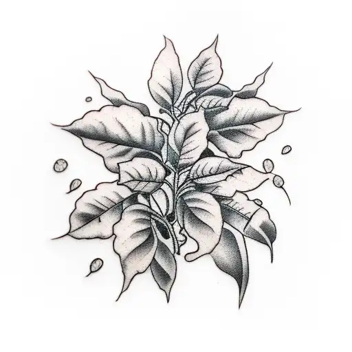 coffee plant tattoo half sleeve tattoo design idea