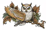 Hedwig owl tattoo design idea