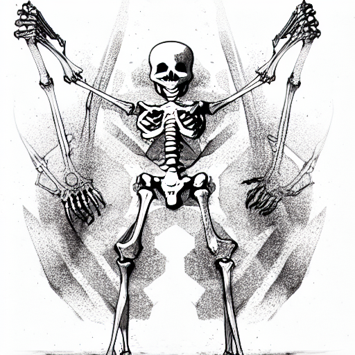 skeleton tattoo design idea
