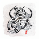 luck tattoo design idea