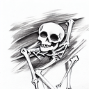skeleton tattoo design idea