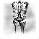 skeleton tattoo design idea