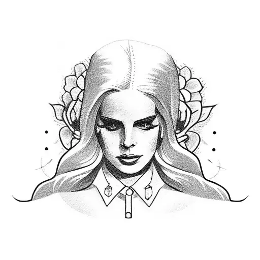 Lana del rey tattoo design idea