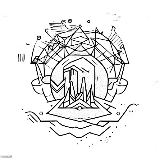 self building in progress  tattoo design idea