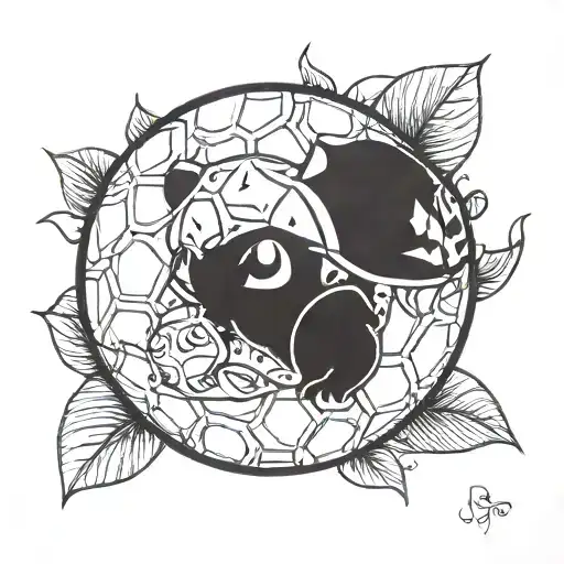 bulbasaur inside a master ball tattoo design idea