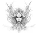 ethereal banshee  tattoo design idea