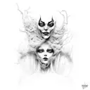 ethereal banshee  tattoo design idea