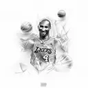 kobe bryant tattoo design idea