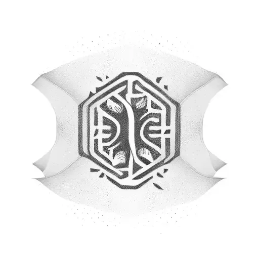 black lines for lower hand sleeve tattoo design idea