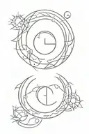 sun in Scorpio, moon in Aries, ascendant in Libra tattoo design idea