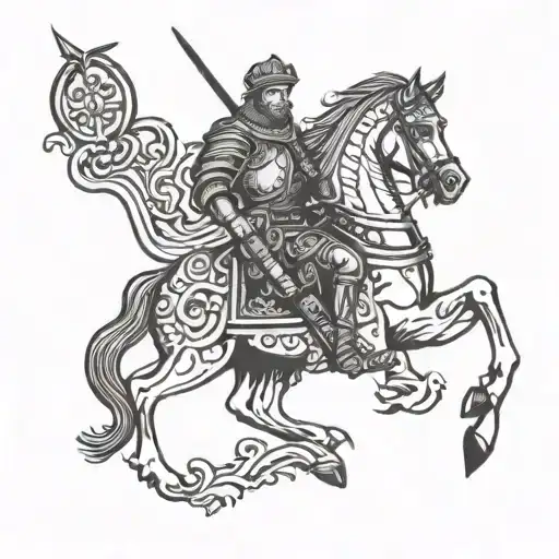 saint George  tattoo design idea