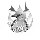loon tattoo design idea