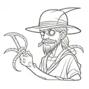 straw hat pirates tattoo design idea