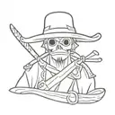 straw hat pirates tattoo design idea