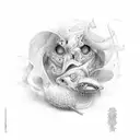 Amor fati tattoo design idea