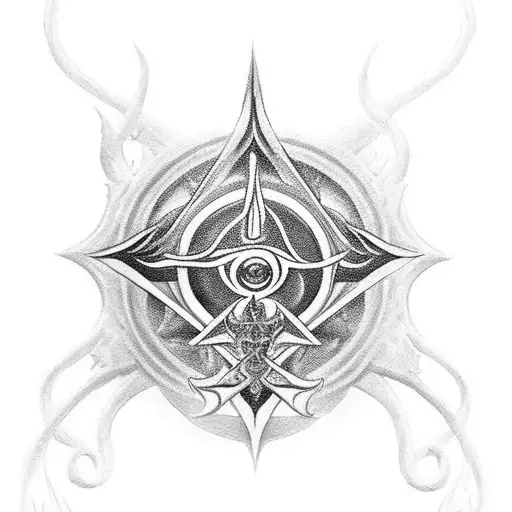 Shadowhunter calm anger angelic power equilibrium Runes tattoo design idea