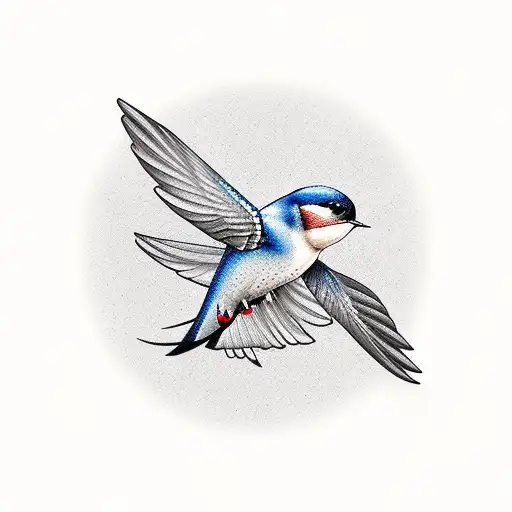 Swallow Bird tattoo design idea