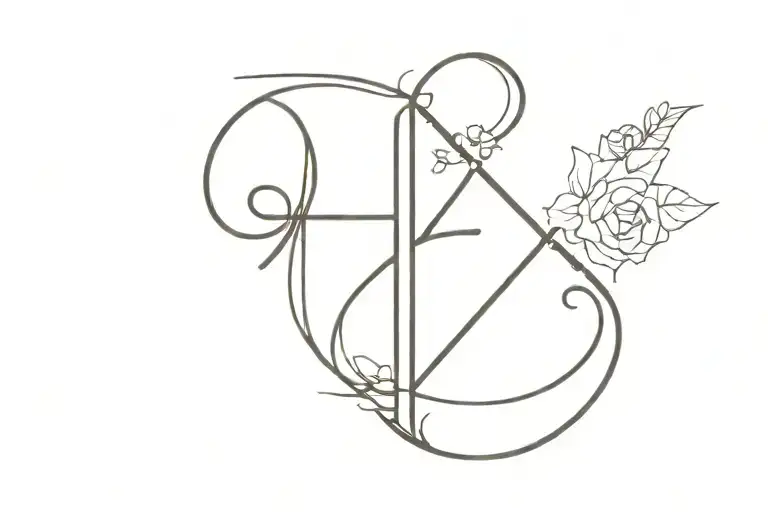 the number 4 4 4 meaning 4 better 4 worse for ever. D is the 4th letter in the alphabet which is the 1st letter for me n tattoo design idea