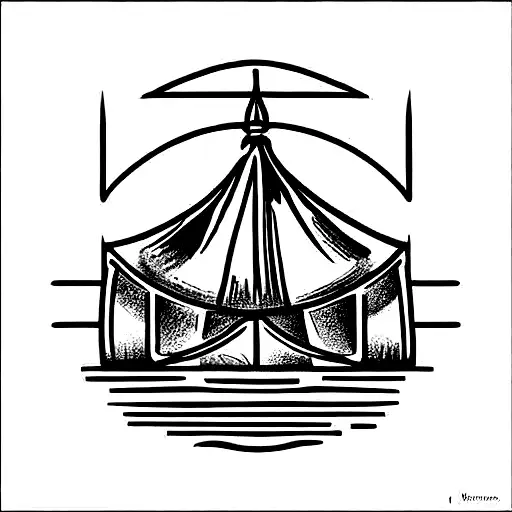 barocco motive, human architecture with the quote "vivere military est" tattoo design idea