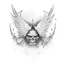 wing devil tattoo design idea